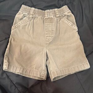 Kids Elastic Waist Tan Shorts